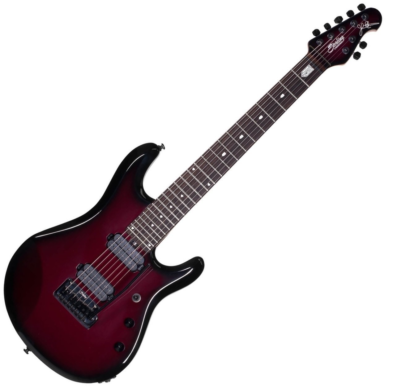 Guitarra elétrica de 7 cordas Sterling by MusicMan John Petrucci JP70 Pearl Red Burst