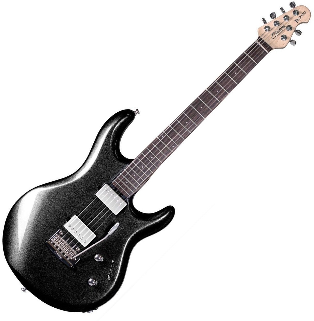 Signatur elektrisk guitar Sterling by MusicMan Steve Lukather LK100D Black Metalic