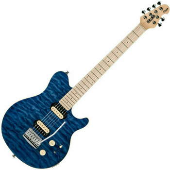 Električna gitara Sterling by MusicMan S.U.B. AX3 TBL Trans Blue - 1