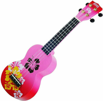 Sopránové ukulele Mahalo Hibiscus Sopránové ukulele Hibiscus Red Burst - 1