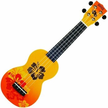 Sopránové ukulele Mahalo Hibiscus Sopránové ukulele Hibiscus Orange Burst - 1