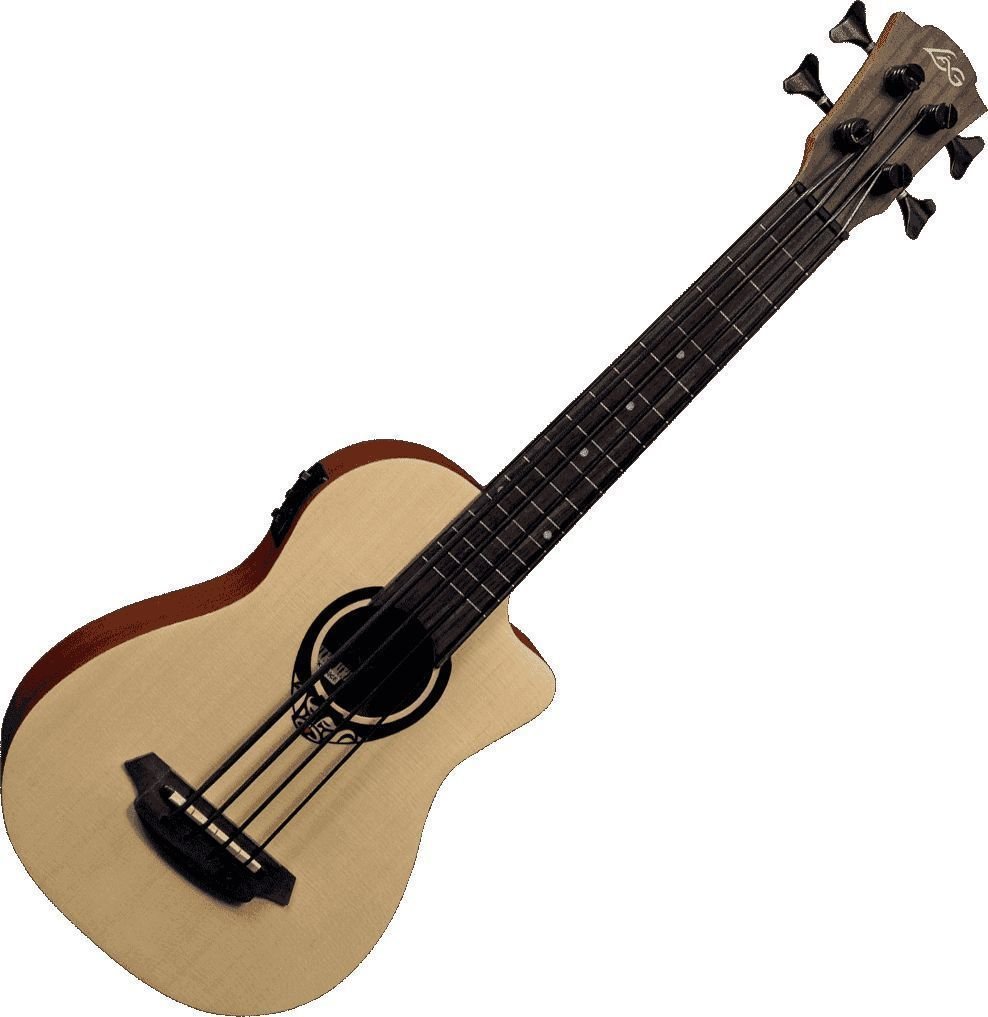 Basové ukulele LAG TKB-150CE Tiki Uku Basové ukulele Natural (Poškodené)