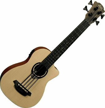 Basové ukulele LAG TKB-150CE Tiki Uku Basové ukulele Natural - 1