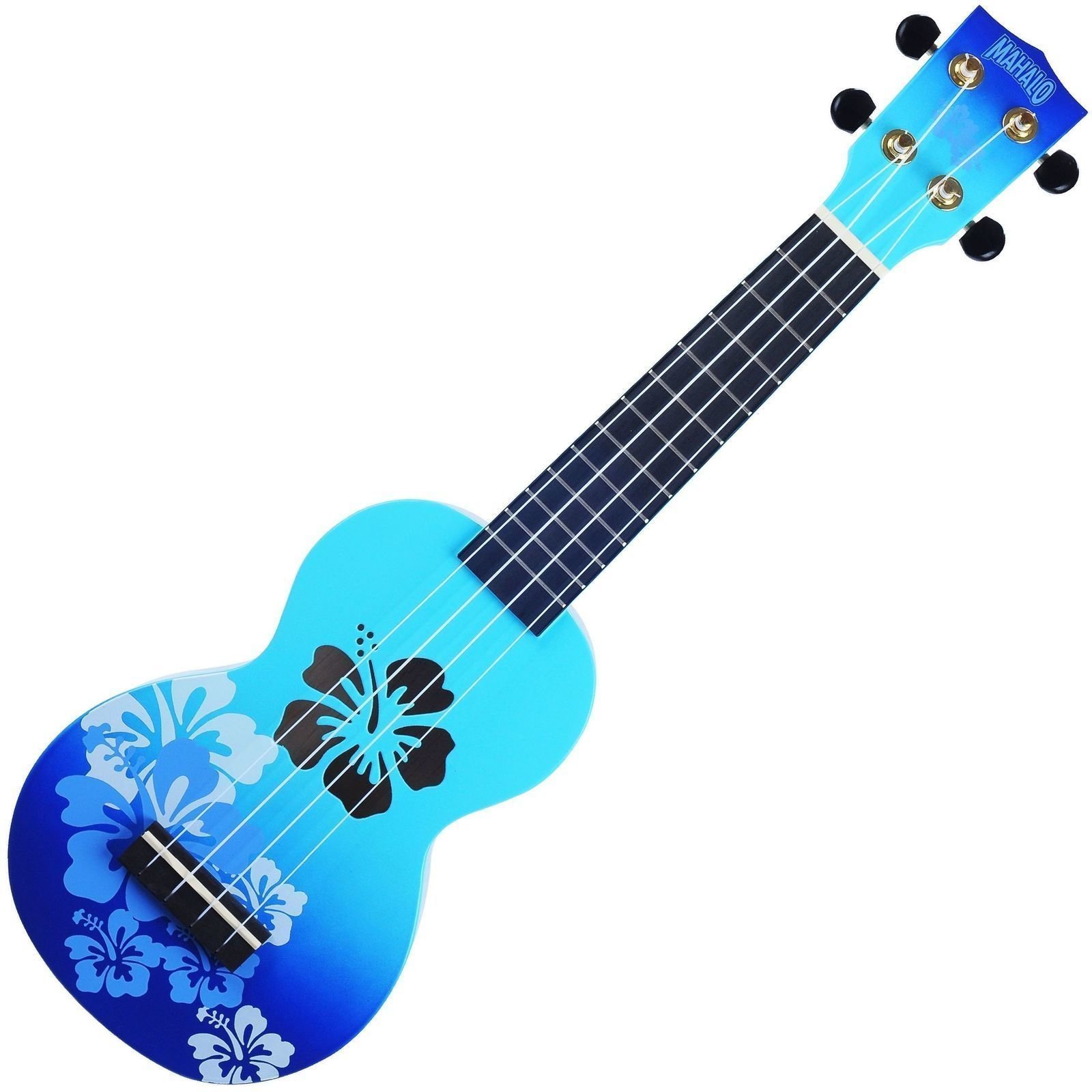 Mahalo Hibiscus Sopránové ukulele Hibiscus Blue Burst
