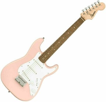 Electric guitar Fender Squier Mini Stratocaster IL Shell Pink - 1