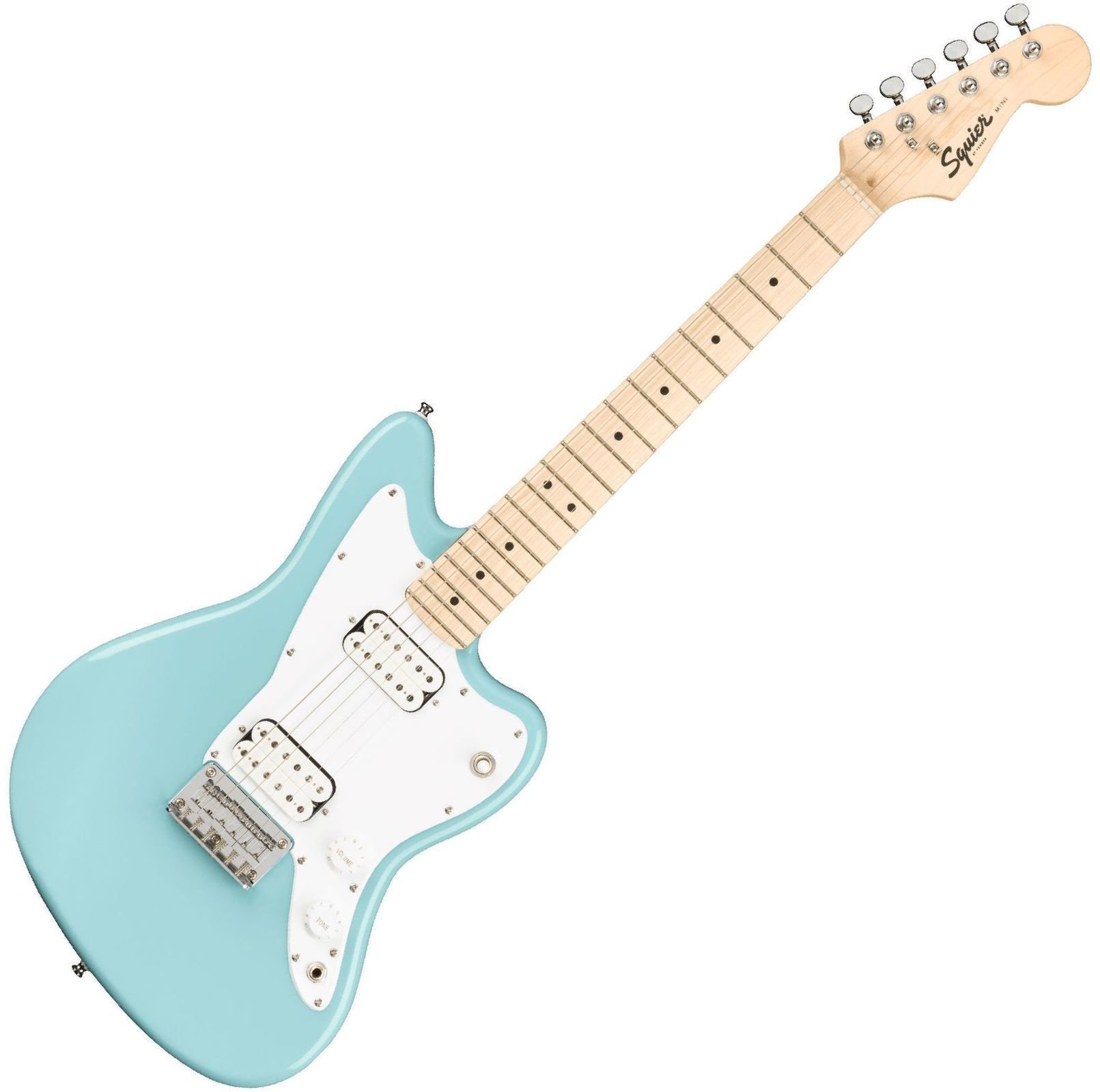 Elektrische gitaar Fender Squier Mini Jazzmaster HH MN Daphne Blue