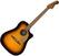 Dreadnought elektro-akoestische gitaar Fender Redondo Player Walnut Sunburst