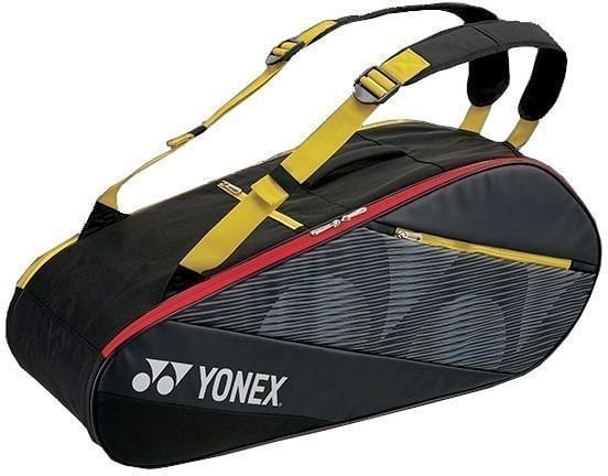 Tennisväska Yonex Acquet Bag 6 Svart-Yellow Tennisväska