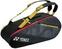 Tenisz táska Yonex Acquet Bag 6 Fekete-Sárga Tenisz táska