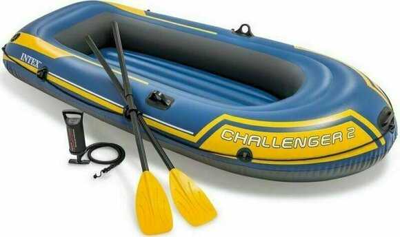 Opblaasbaar speelgoed voor in het water Intex Challenger 2 Boat Set Opblaasbaar speelgoed voor in het water - 1