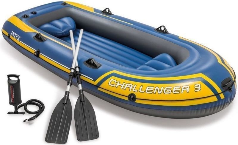 Matelas de piscine Intex Challenger 3 Boat Set Matelas de piscine