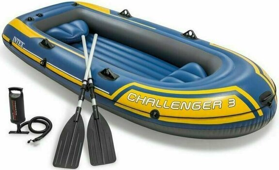 Opblaasbaar speelgoed voor in het water Intex Challenger 3 Boat Set Opblaasbaar speelgoed voor in het water - 1