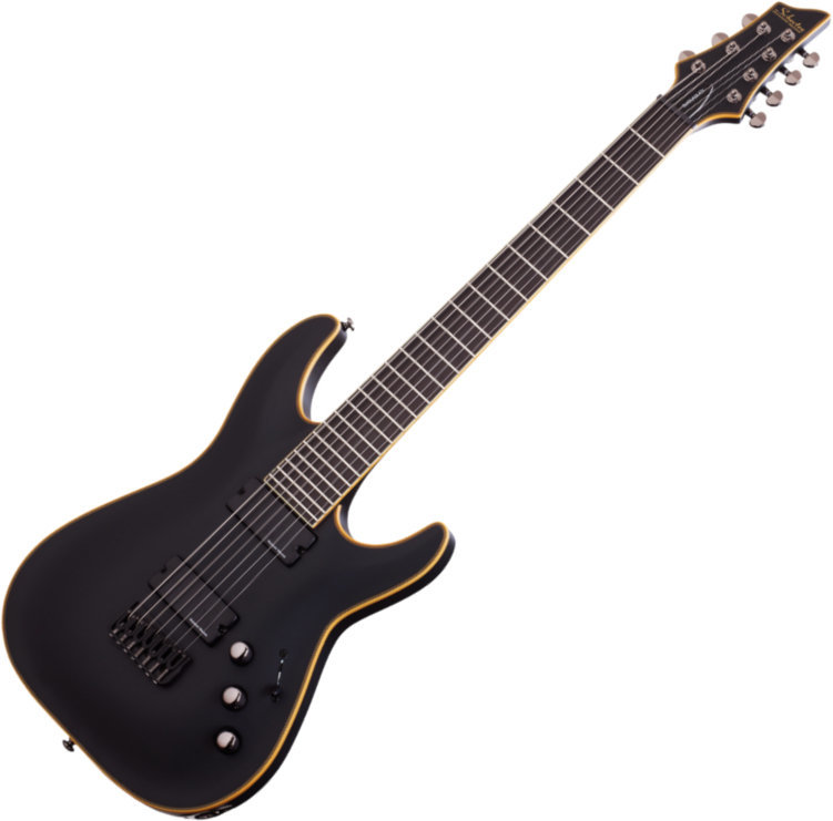 7-string Electric Guitar Schecter Blackjack ATX C-7 Aged Black Satin