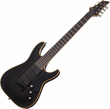 7-string Electric Guitar Schecter Blackjack ATX C-7 Aged Black Satin - 1
