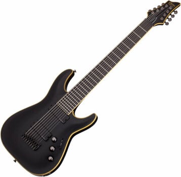 8-saitige E-Gitarre Schecter Blackjack ATX C-8 Aged Black Satin - 1