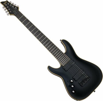 8-saitige E-Gitarre Schecter Blackjack ATX C-8 LH Aged Black Satin - 1
