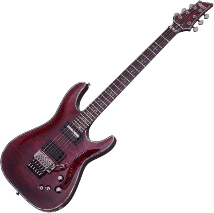 Electric guitar Schecter Hellraiser Passive C-1 FR S Black Cherry