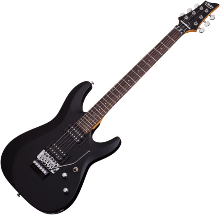 Electric guitar Schecter C-6 FR Deluxe Satin Black
