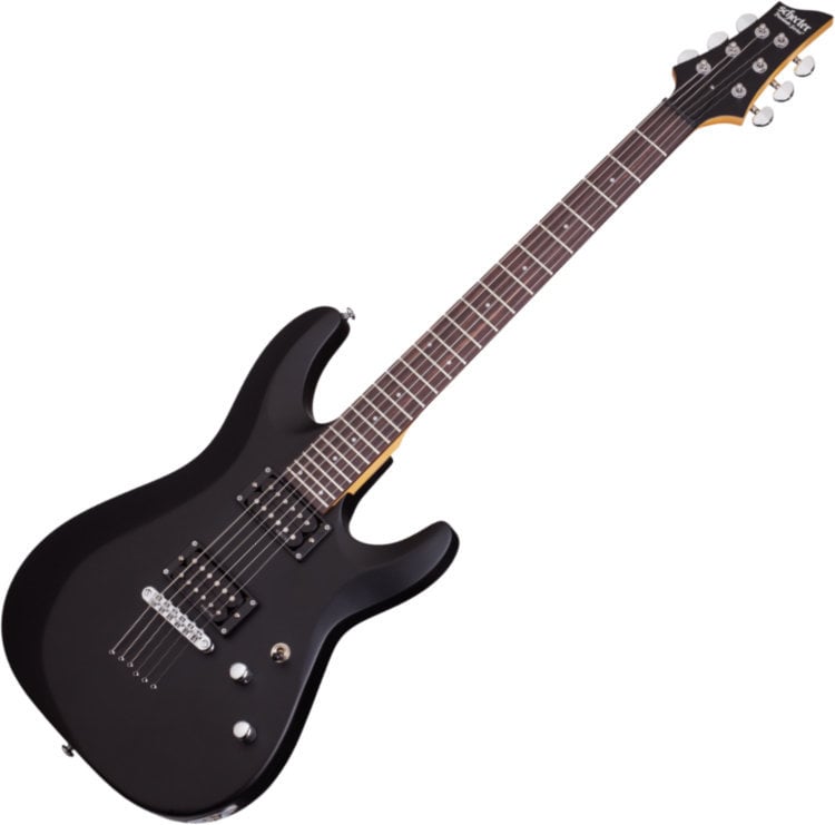Elektrisk gitarr Schecter C-6 Deluxe Satin Black