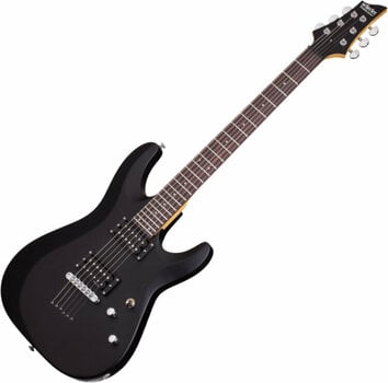 Guitare électrique Schecter C-6 Deluxe Satin Black - 1