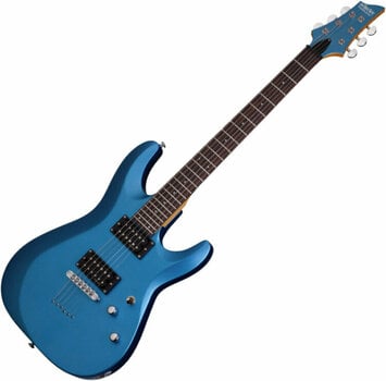 E-Gitarre Schecter C-6 Deluxe Satin Metallic Light Blue - 1
