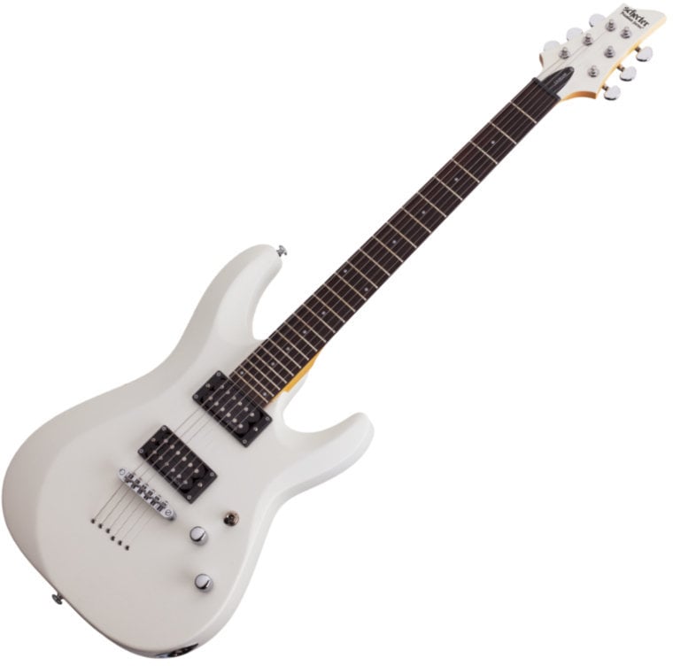 Elektrische gitaar Schecter C-6 Deluxe Satin White