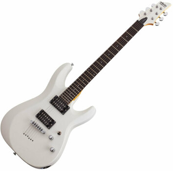 Guitare électrique Schecter C-6 Deluxe Satin White - 1