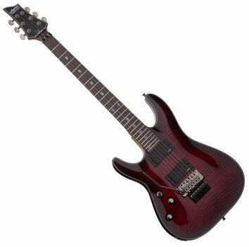 Električna gitara za ljevake Schecter Damien Elite-6 FR LH Crimson Red Burst - 1
