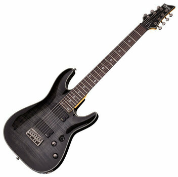 7-string Electric Guitar Schecter Damien Elite-7 Trans Black Burst - 1