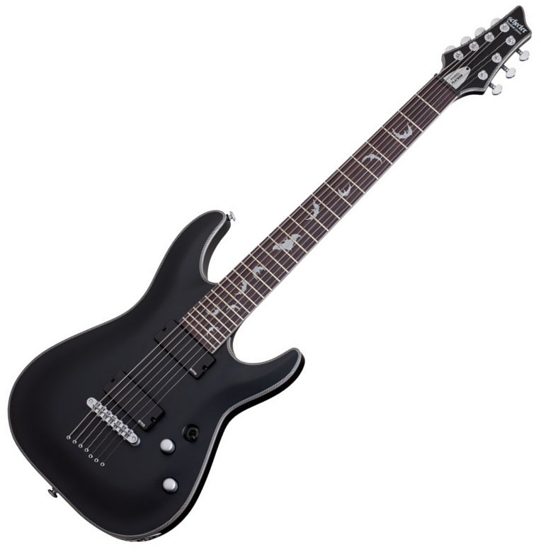 Elektrische gitaar Schecter Damien Platinum-7 Satin Black