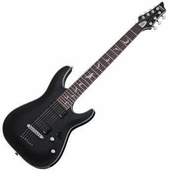 7-string Electric Guitar Schecter Damien Platinum-7 Satin Black - 1