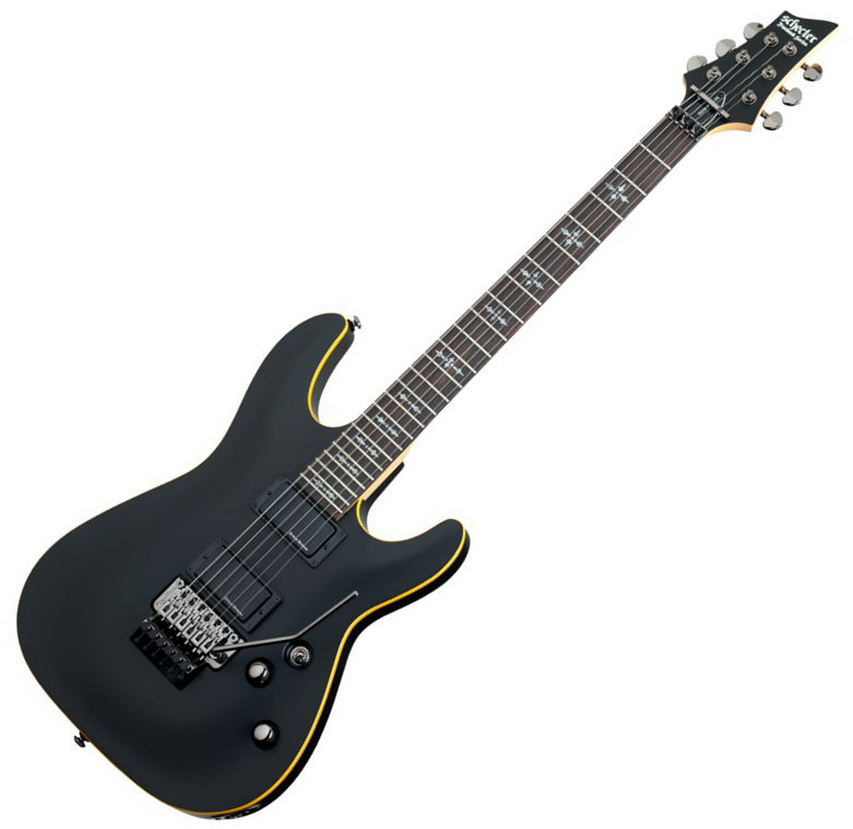 Električna kitara Schecter Demon-6 FR Aged Black Satin