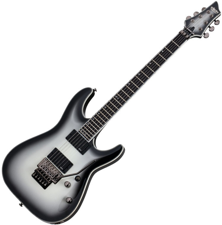 Elektrische gitaar Schecter Jake Pitts C-1 FR Metallic White w/Metallic Black Burst