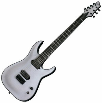 7-string Electric Guitar Schecter Keith Merrow KM-7 White Satin - 1