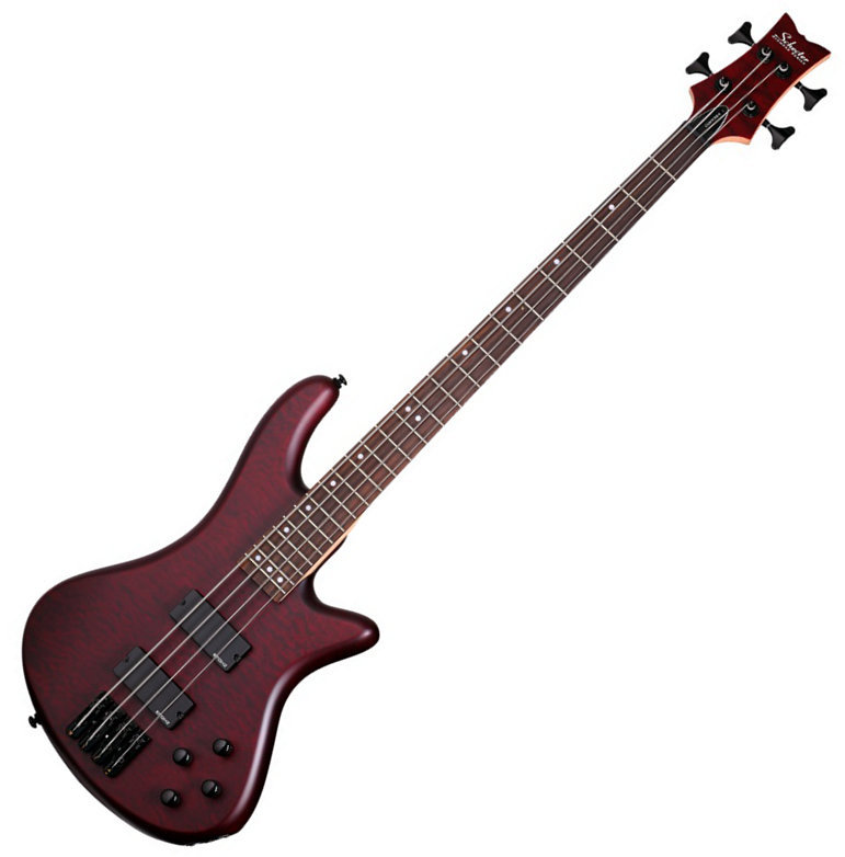 E-Bass Schecter Stiletto Custom-4 Vampyre Red Satin