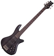 Baixo de 5 cordas Schecter Stiletto Studio-5 See Thru Black Satin Baixo de 5 cordas