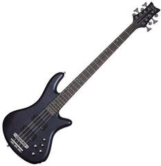 6-snarige basgitaar Schecter Stiletto Studio-8 See Thru Black Satin 6-snarige basgitaar