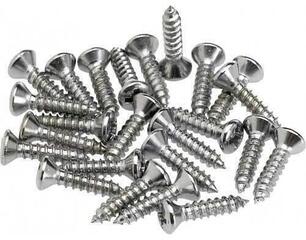 Vedrud, kruvid Fender Pickguard Mounting Screws Chrome (24-pack)