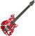 Guitarra elétrica EVH Wolfgang Special Striped, Ebony, Red, Black, White Stripes