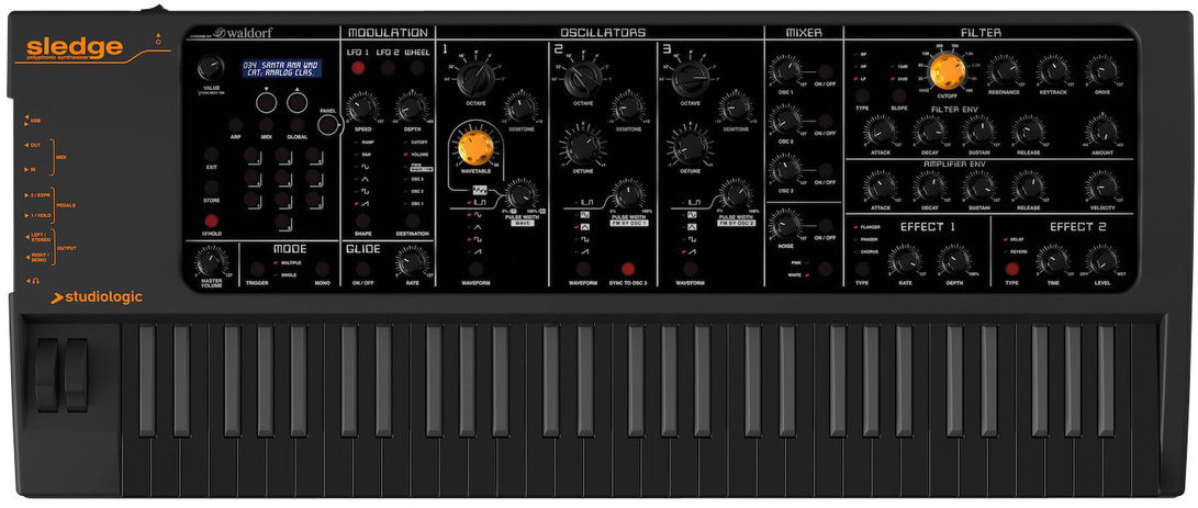 Synthesizer Studiologic Sledge 2 Black-Edition Zwart