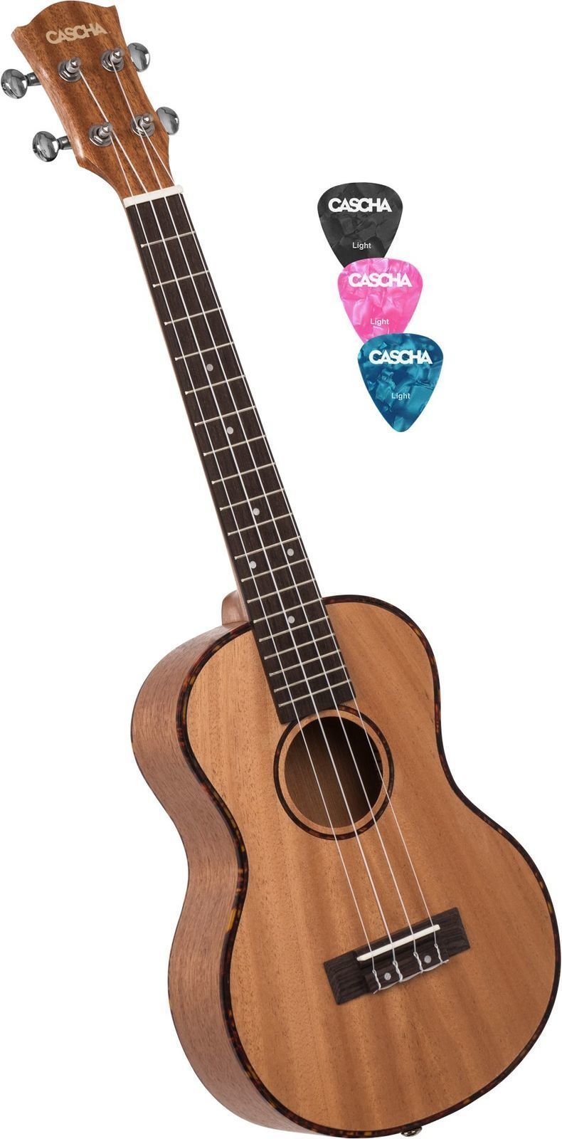 Tenorové ukulele Cascha HH2047 Premium Tenorové ukulele Natural