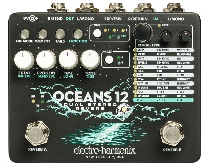 Effet guitare Electro Harmonix Oceans 12