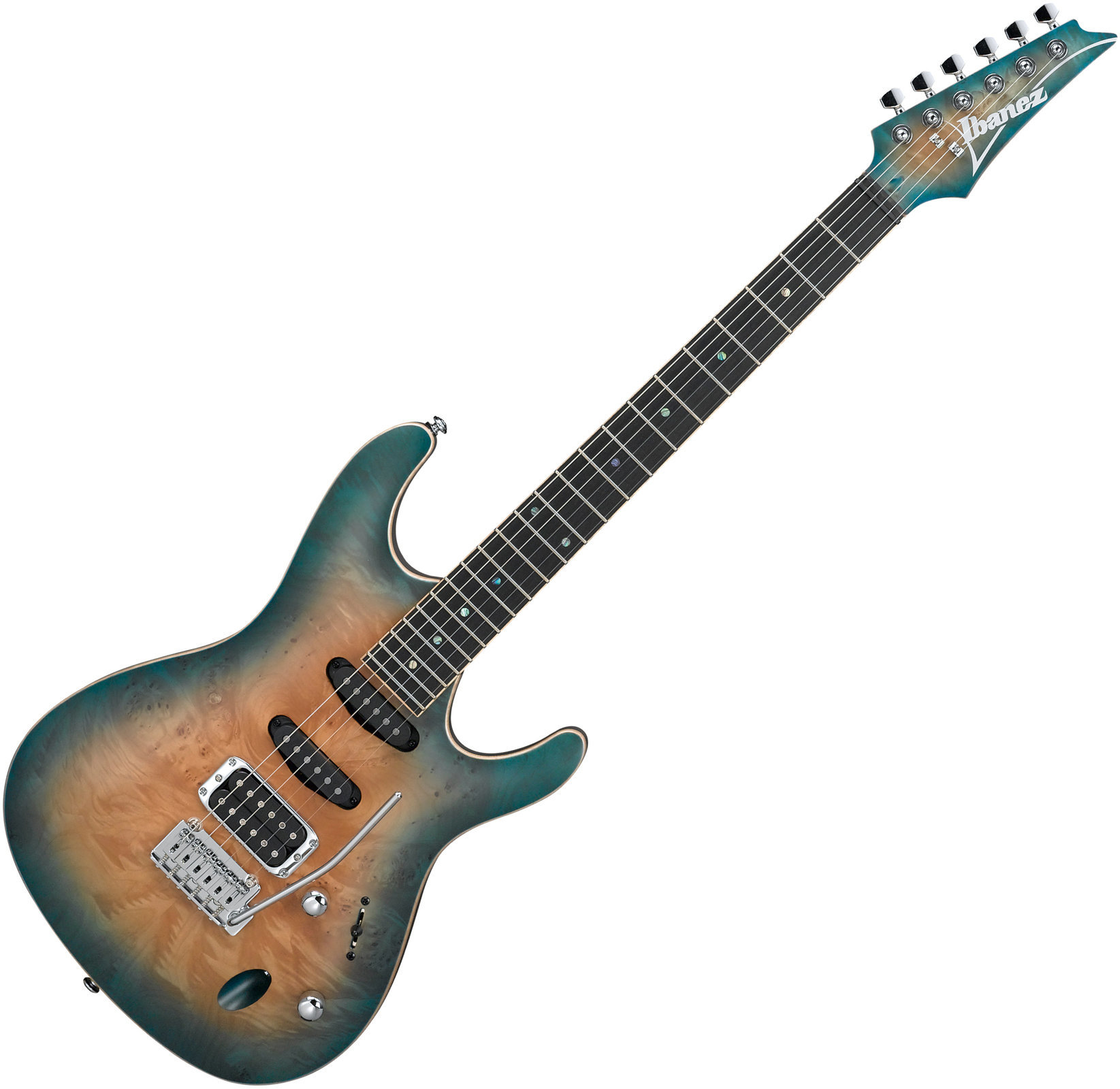 Elektromos gitár Ibanez SA460MBW-SUB Sunset Blue Burst