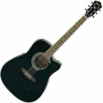 electro-acoustic guitar Ibanez V 72ECE BK - 1