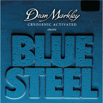 Struny do gitary elektrycznej Dean Markley 2554A 9-56 Blue Steel - 1