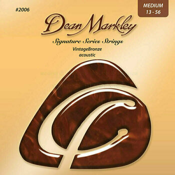 Cordes de guitares acoustiques Dean Markley 2006 Vintage Bronze 13-56 - 1