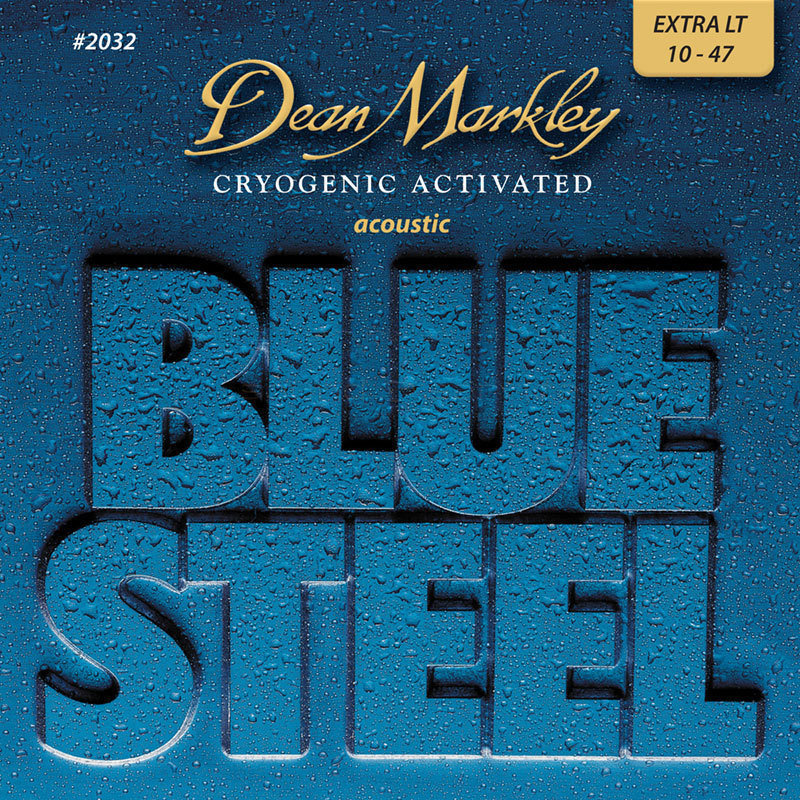 Struny pro akustickou kytaru Dean Markley 2032 Blue Steel 10-47