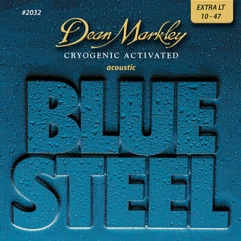 Struny pre akustickú gitaru Dean Markley 2032 Blue Steel 10-47 - 1