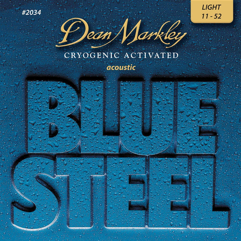 Snaren voor akoestische gitaar Dean Markley 2038 Blue Steel 11-52