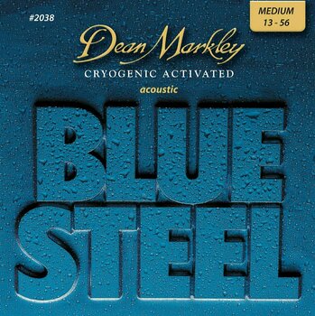 Cordes de guitares acoustiques Dean Markley 2038 Blue Steel 13-56 - 1